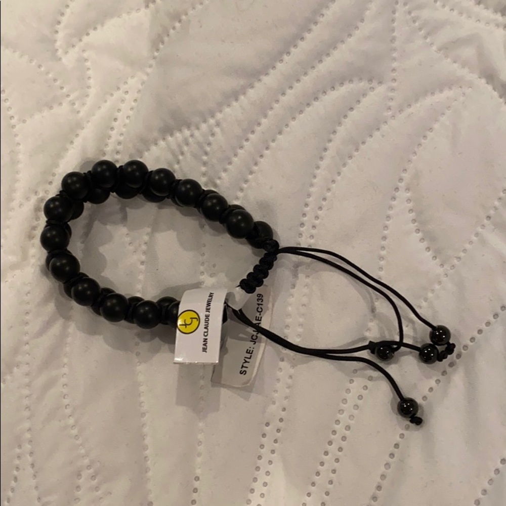 Jean Claude Jewelry Black Double Beaded Bracelet​